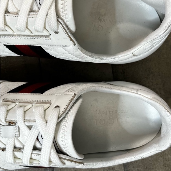 Gucci Micro Guccissima Leather Sneakers Sz 10 - Picture 5 of 6